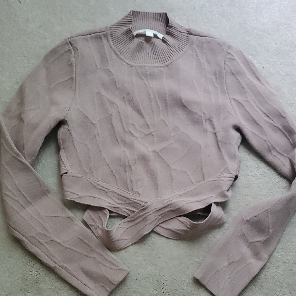 Women's Ribbed Knit Top - Mauve